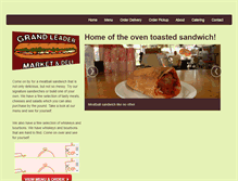 Tablet Screenshot of grandleaderdeli.com
